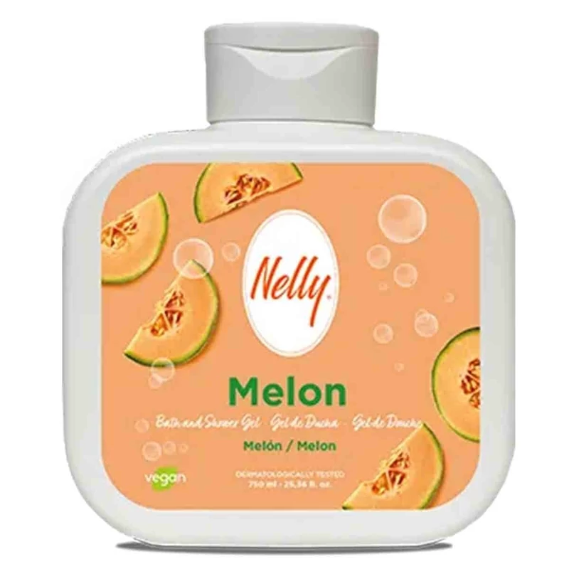 شامپو بدن و شاور ژل نلی Nelly رایحه طالبی MELON حجم 750 میل