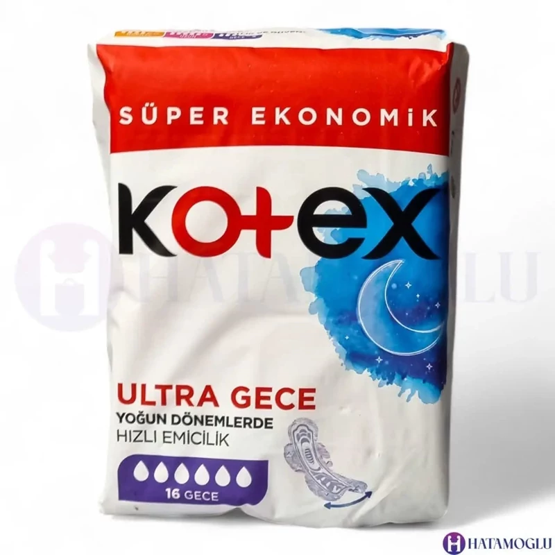 نوار بهداشتی کوتکس Kotex شب مدل Natural بسته 14 عددی