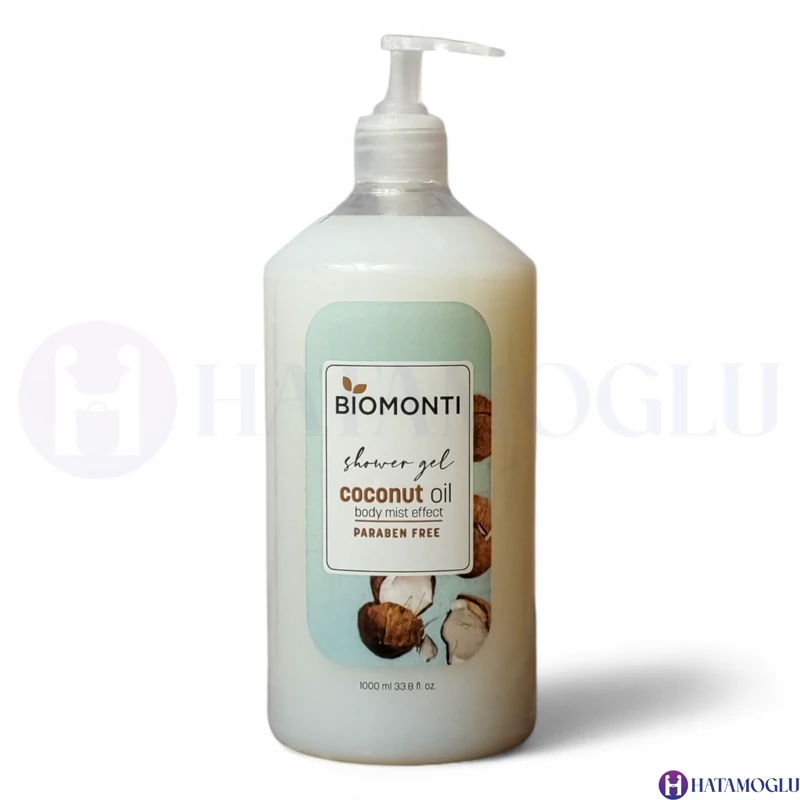شامپو بدن بیومونتی Biomonti حاوی روغن نارگیل حجم 1000 میل