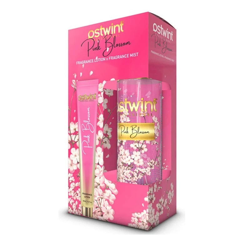 ست بادی اسپلش و لوسیون بدن استوینت - عطر شکوفه صورتی