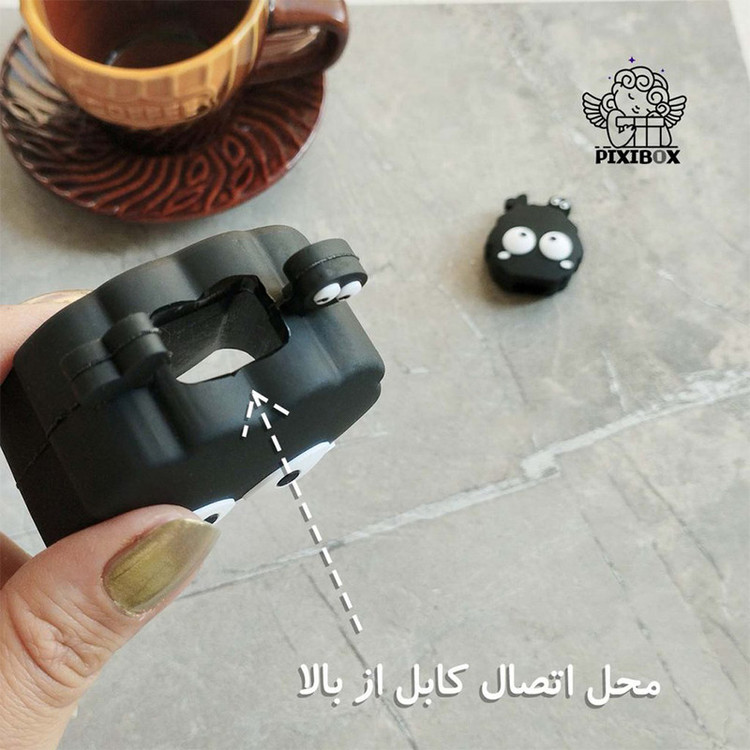 محافظ کابل مدل هپی میکروب به همراه محافظ شارژر دیواری مناسب برای آداپتور 25 وات سامسونگ