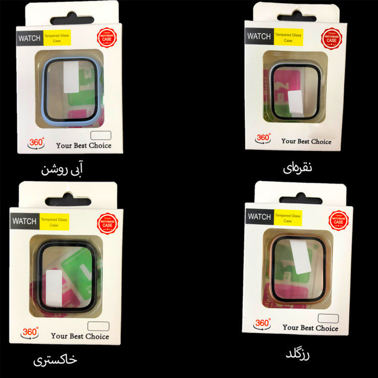 کاور مدل TGC-41MM مناسب برای اپل واچ سری 7/8/SE2021 سایز 41 میلی متری به همراه محافظ صفحه نمایش