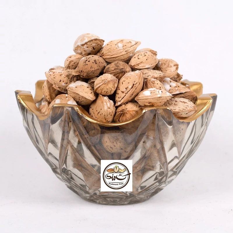 بادام پوست کاغذی هر 500 گرمی خالص