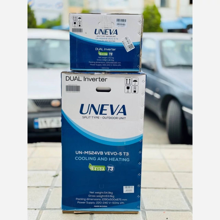 کولر گازی دوال اینورتر uneva 24 هزار