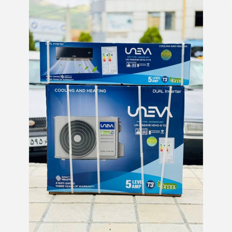 کولر گازی دوال اینورتر uneva 24 هزار