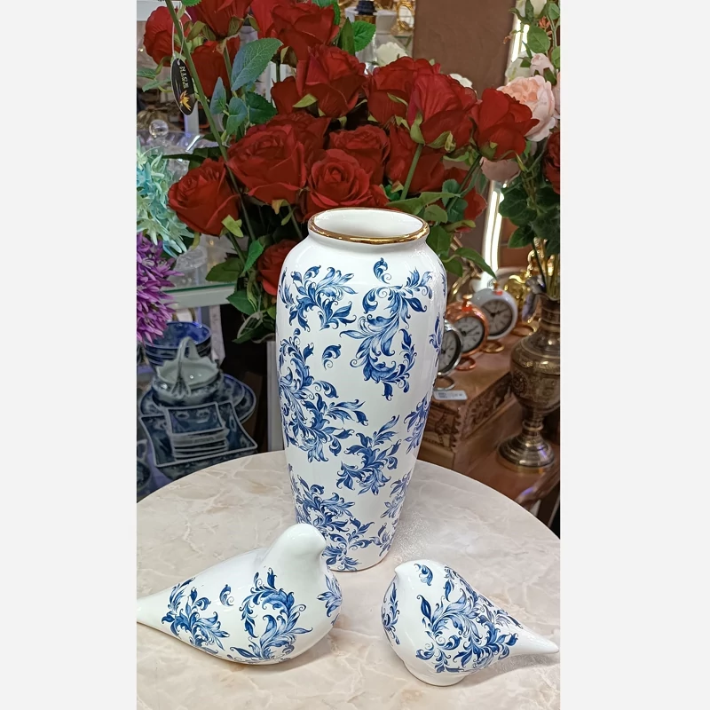 گلدان و ست مرغ آمین سرامیکی