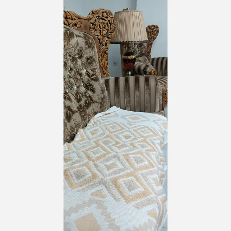 شال مبل طرح پانچ ابعاد 140*170رنگبندی کامل