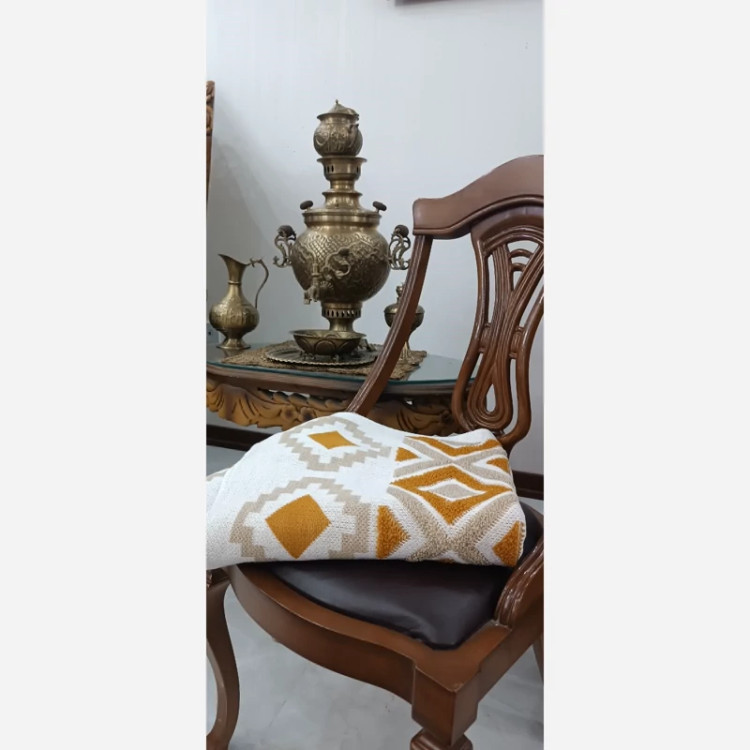 شال مبل طرح پانچ ابعاد 140*170رنگبندی کامل