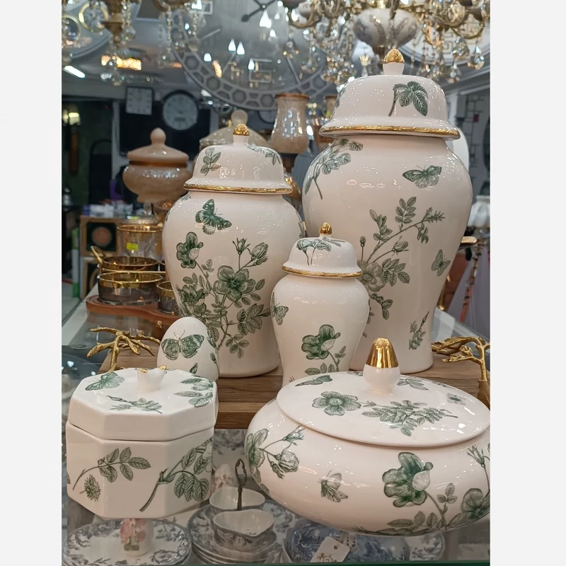 جینجر یه عددی طرح گل و پروانه