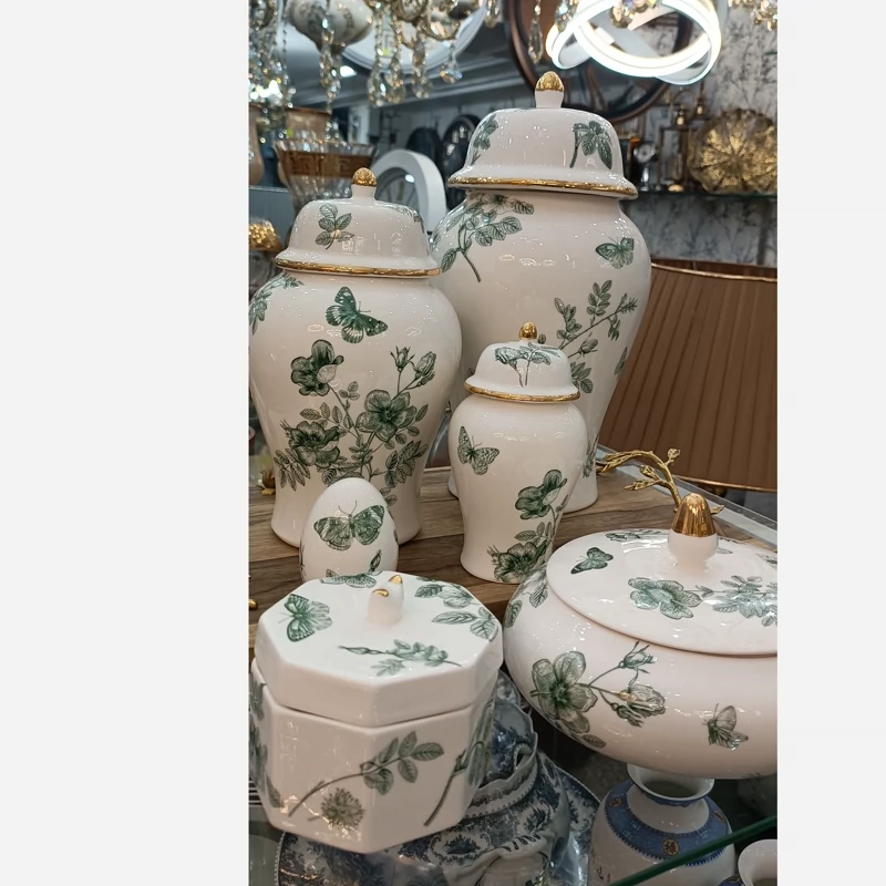 ست جذاب بانکه جینجر جار سه عددی سبز