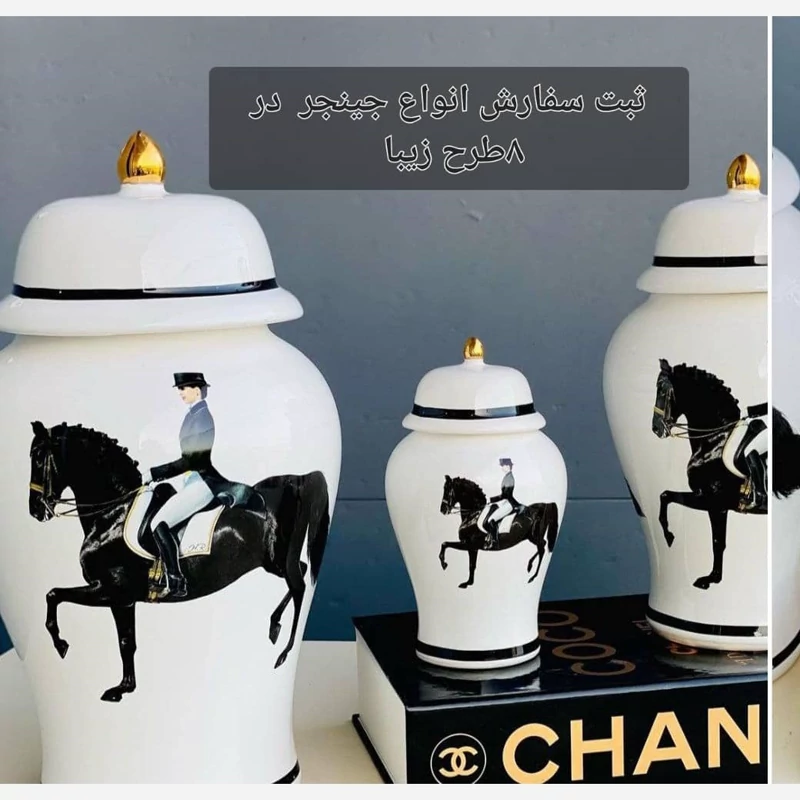 پاسماوری جار سه عددی دکوری مدرن