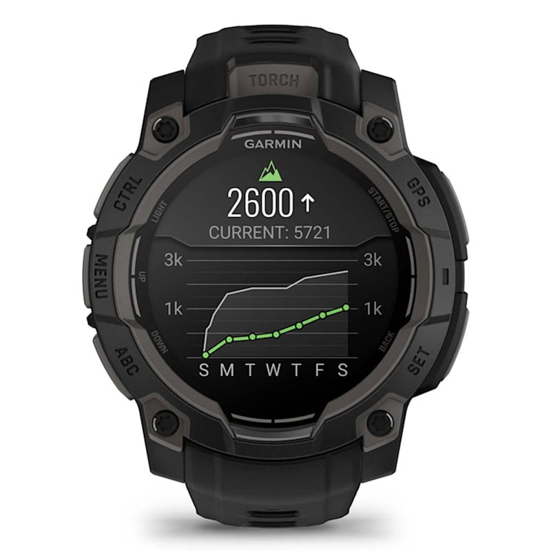 ساعت هوشمند 45 میلیمتری گارمین مدل Instinct 3 Amoled با بند سیلیکونی