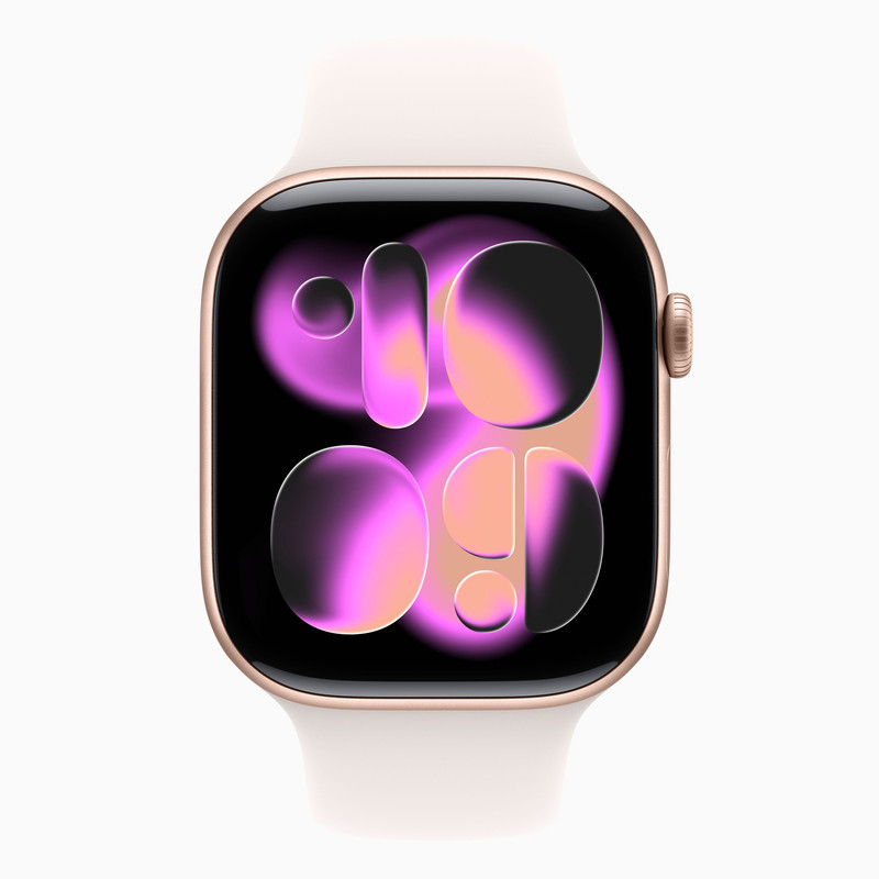 ساعت هوشمند 46 میلی متری اپل مدل Series 11 Aluminum Case با بند سیلیکونی