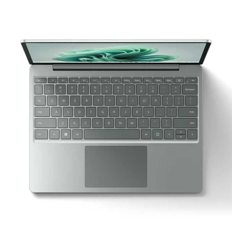لپتاپ مایکروسافت مدل Surface Laptop Go 3 با پردازنده Core i5-1235U، رم LPDDR5 8GB، حافظه SSD با ظرفیت 256GB، نمایشگر لمسی 12.4 اینچ PixelSense، دارای حسگر اثر انگشت، سیستمعامل Windows 11