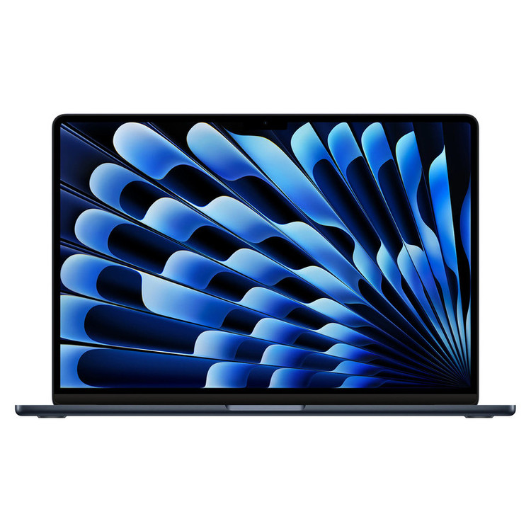 لپتاپ اپل مدل MacBook Air MRYV3 2024 LLA با پردازنده Apple M3، رم 8GB، حافظه SSD با ظرفیت 512GB، نمایشگر 15.3 اینچ Retina، دارای نور پسزمینه کیبورد، حسگر اثر انگشت، سیستمعامل Apple Mac OS