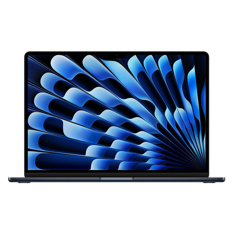 لپتاپ اپل مدل MacBook Air MRYV3 2024 LLA با پردازنده Apple M3، رم 8GB، حافظه SSD با ظرفیت 512GB، نمایشگر 15.3 اینچ Retina، دارای نور پسزمینه کیبورد، حسگر اثر انگشت، سیستمعامل Apple Mac OS