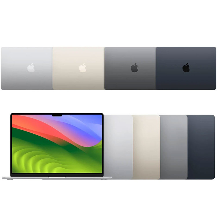 لپتاپ اپل مدل MacBook Air MW1L3 2025 LLA با پردازنده Apple M4، رم 16GB، حافظه SSD با ظرفیت 256GB، نمایشگر 15.3 اینچ Retina، دارای نور پسزمینه کیبورد، حسگر اثر انگشت، سیستمعامل Apple Mac OS