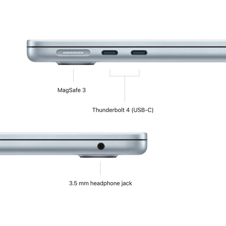 لپ تاپ 13.6 اینچی اپل مدل MacBook Air MDHD4 2026 LLA-M5-24GB RAM-1TB SSD