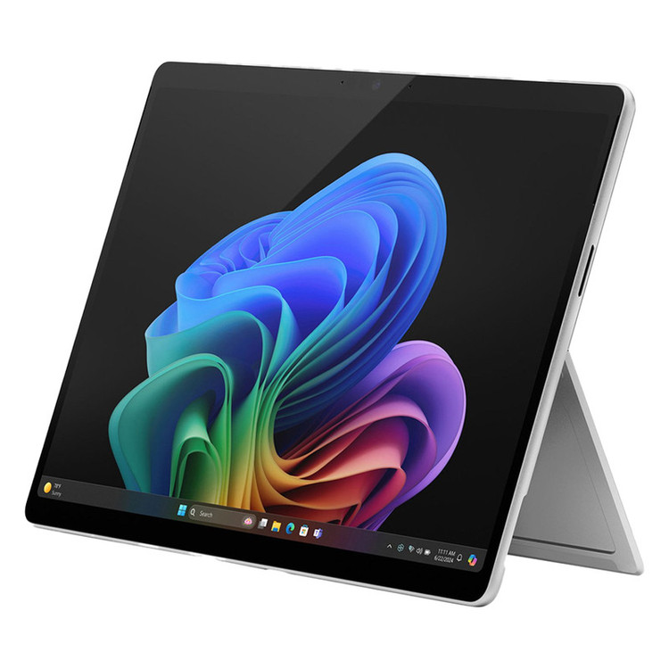 تبلت 13 اینچ مایکروسافت مدل Surface Pro 11 با پردازنده Intel Core Ultra 7-266V و 16GB رم LPDDR5x، حافظه SSD با ظرفیت 512GB، صفحه نمایش PixelSense Flow با نرخ بهروزرسانی 120 هرتز، سیستم عامل Windows 11