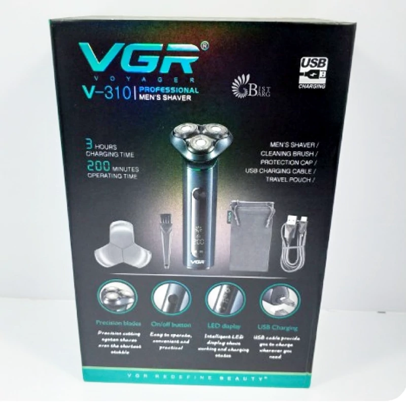 ماشین اصلاح موی صورت وی جی ار مدل V-310