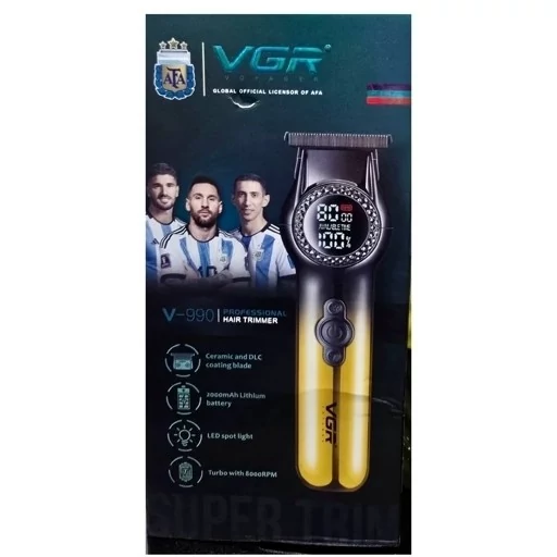 ماشین اصلاح موی سر و صورت وی جی ار مدل V-990 ریش تراش خط زن حجم زن شیور
