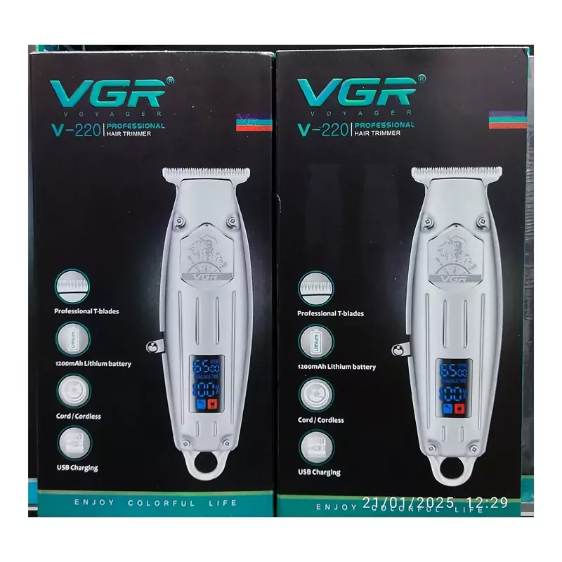 ماشین اصلاح وی جی آر v-220 موز  ریش تراش حجم زن خط زن شیور