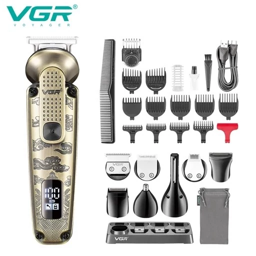 ماشین اصلاح چند کاره ضد اب وی جی ار مدل V-103 و V-102 و VGR V-095 کیفیت عالی ریش تراش شیور خط زن حجم زن موزر