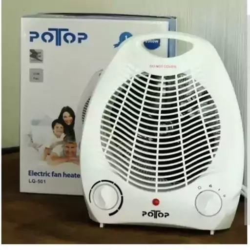 بخاری برقی فن دار ، رومیزی 2000 وات پوتوپPOTOP