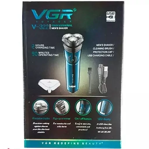 ماشین اصلاح سه تیغ وی جی آر VGR مدل V-322