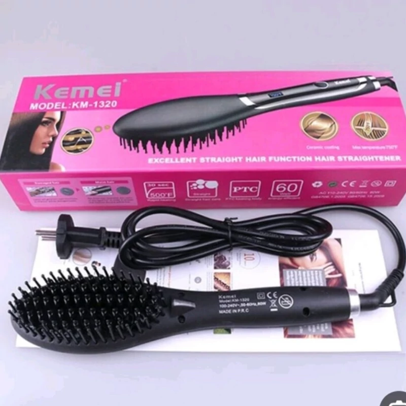 برس حرارتی کیمی KM-1320 قیمت و خرید برس حرارتی ، اتو مو ، سشوار ، شانه