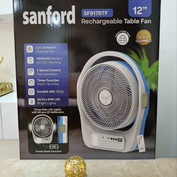 پنکه شارژی سانفورد رومیزی مدل SF917RTF
