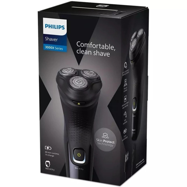 ماشین اصلاح فیلیپس مدل X3021 با تکنولوژی برش چرخشی و ضد آب