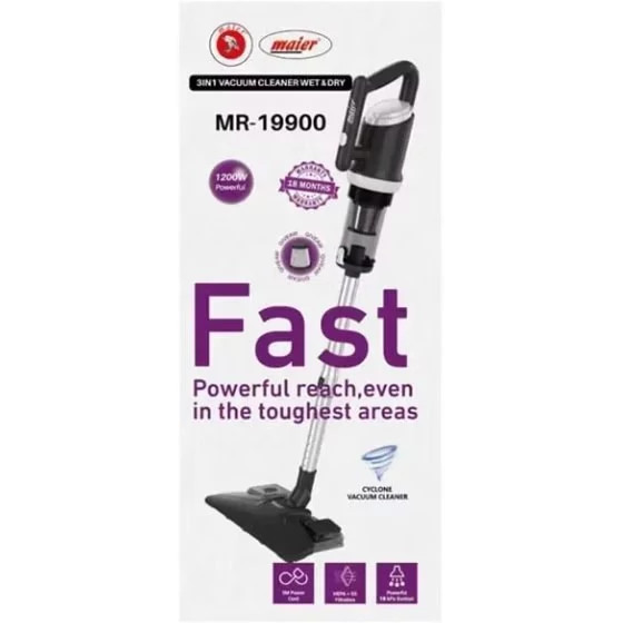 جارو برقی ایستاده مایر 1200وات مدل MR-19900
