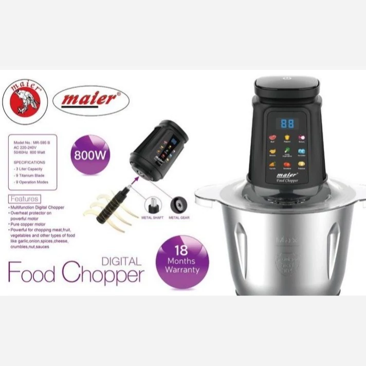 خردکن مایر 9 تیغه 800 وات مدل MR-595