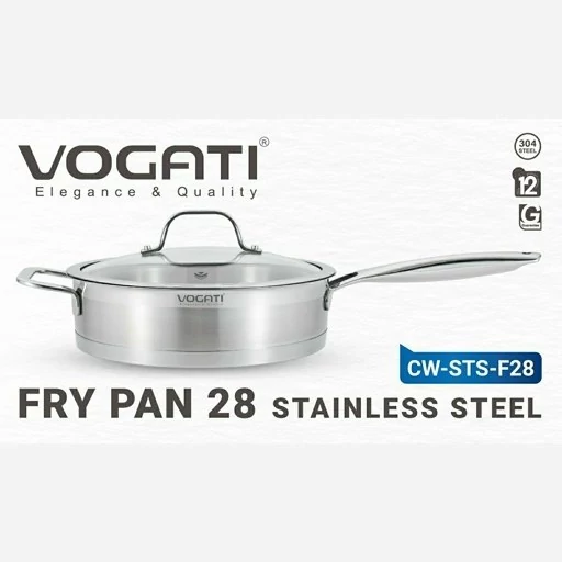 ماهی تابه تک ووگاتی  سایز28 مدل  CW-STS-F28