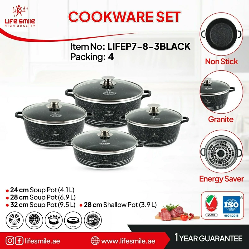 سرویس قابلمه8 تکه لایف اسمایل مدلLIFEP7-8-3