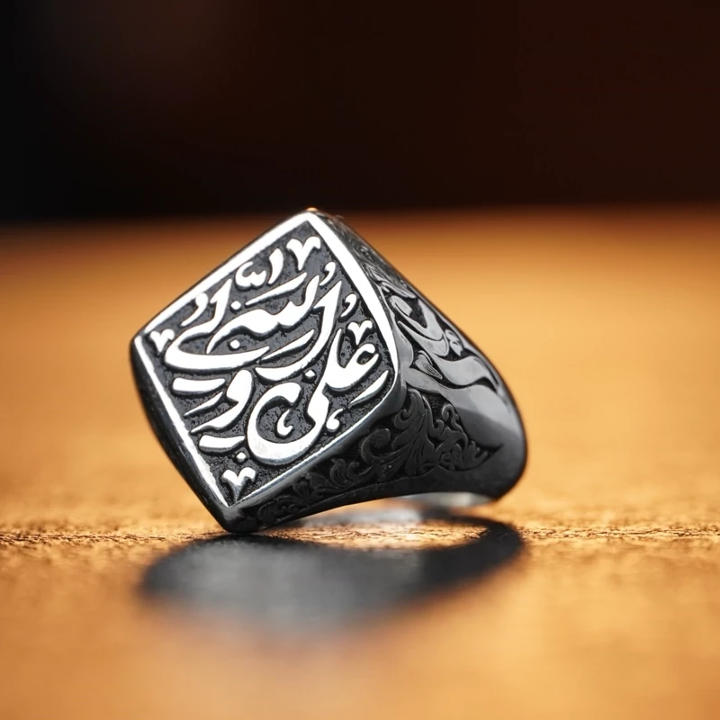 انگشتر تمام نقره طرح نقطه کد 1316