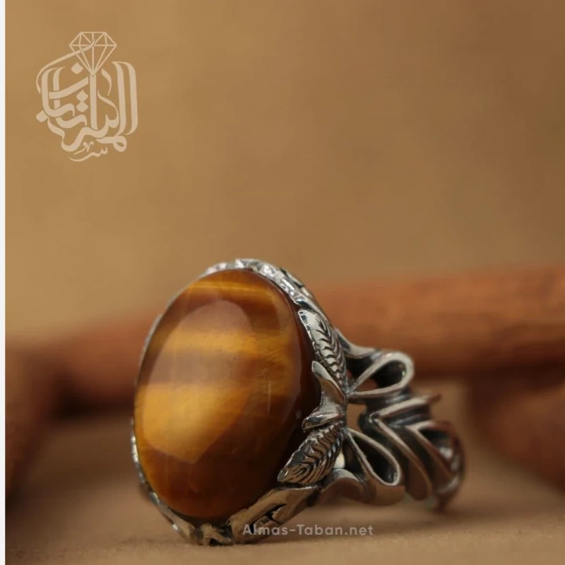 انگشتر مردانه چشم ببر کد 2909