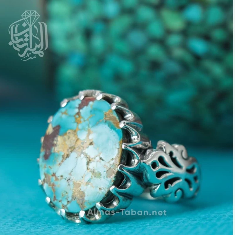 انگشتر مردانه فیروزه نیشابوری کد 2890
