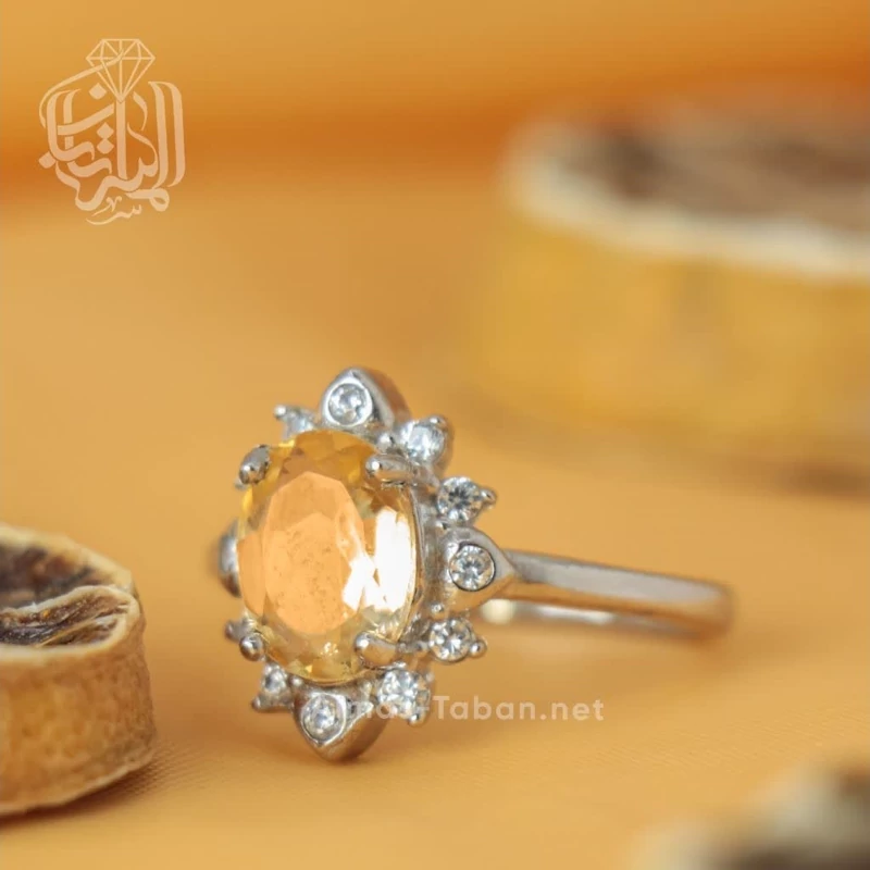 انگشتر انگشتر زنانه سیترین کد 689
