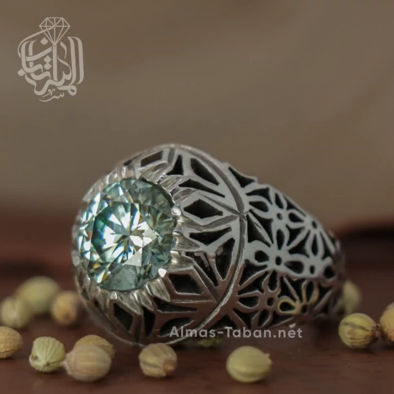 انگشتر مردانه موزانایت کد 2864