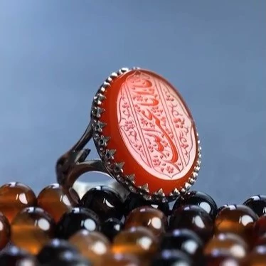 انگشتر مردانه عقیق سرخ کد 1253
