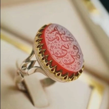 انگشتر مردانه عقیق سرخ کد 1251