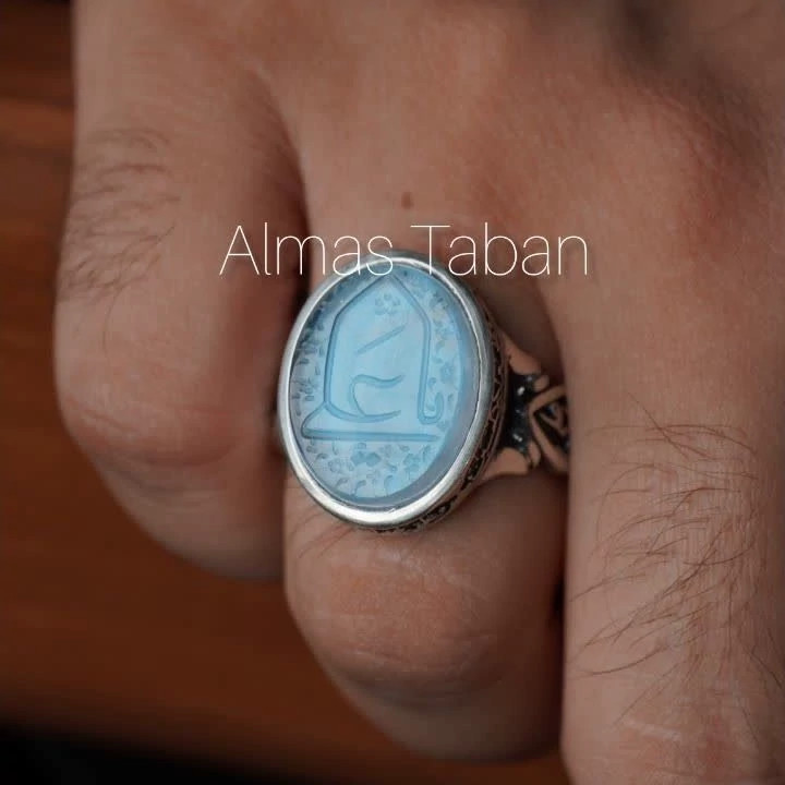 انگشتر مردانه دُر فیروزه کد 1235