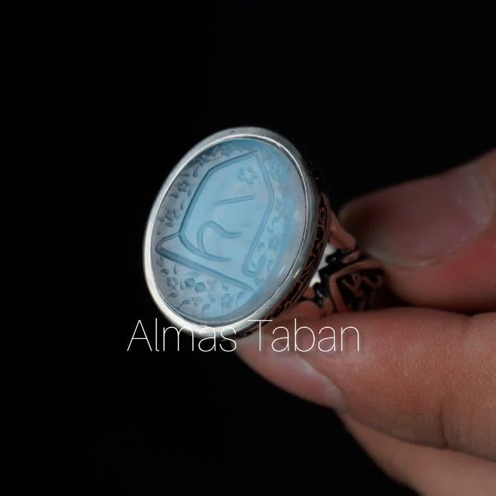 انگشتر مردانه دُر فیروزه کد 1235
