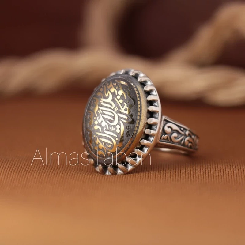 انگشتر مردانه حدید صینی کد 2793