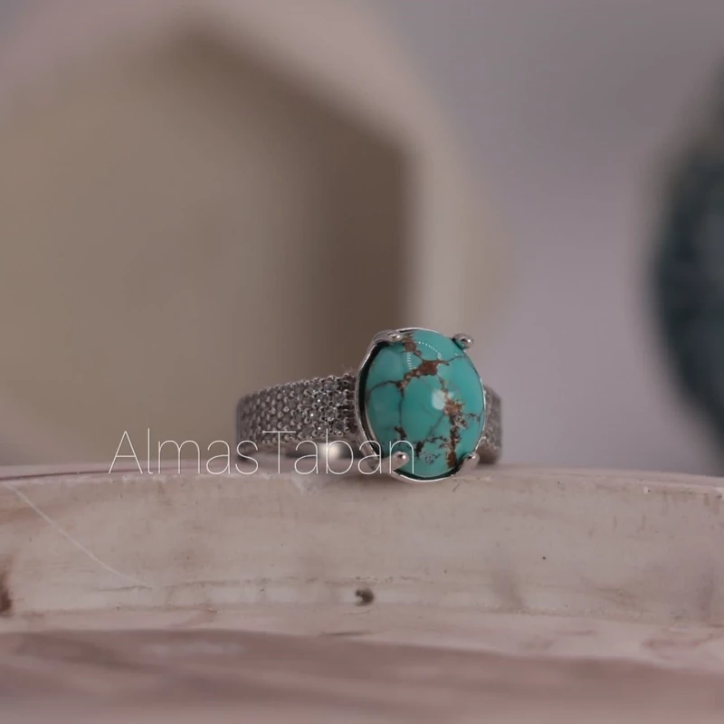 انگشتر زنانه فیروزه نیشابوری کد 665