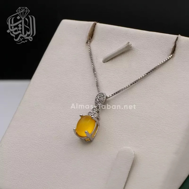نیم ست زنانه عقیق زرد شرف الشمس کد 213