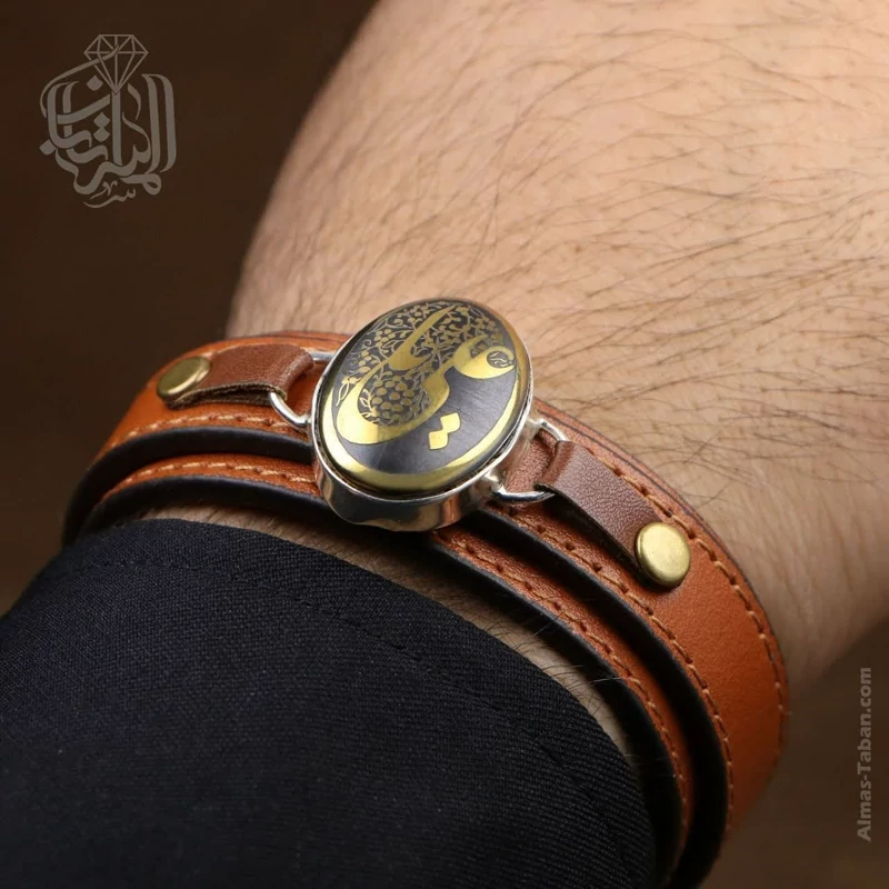 دستبند مردانه حدید صینی کد 2390
