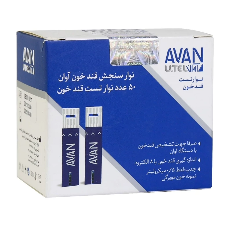 نوار تست قند خون اوان 23 بسته 50 عددی